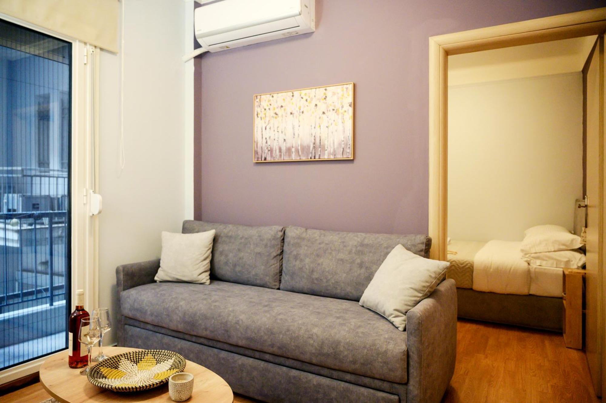 Modern Downtown Flat By Golden H&R Apartment Tesalonika Bagian luar foto