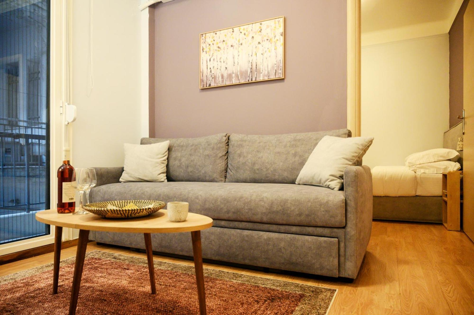 Modern Downtown Flat By Golden H&R Apartment Tesalonika Bagian luar foto